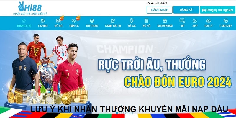 Các lưu ý khi tham gia nhận thưởng từ ưu đãi nạp cho tân binh